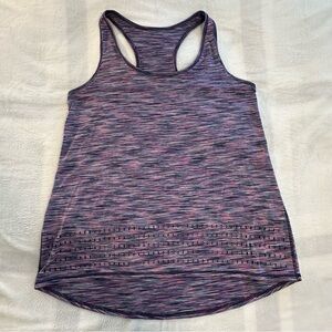 Livi Active Multicolor Racerback Tank with Laser Cut Details, size 14/16